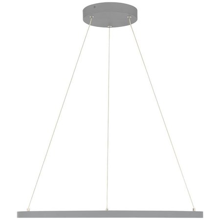 Access Lighting Anello, Dual Voltage LED Pendant, Gray Finish, Acrylic Lens 52067LEDD-GRY/ACR